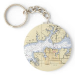 North Bay Lynn Haven, Florida Nautical Chart keys Key Chains