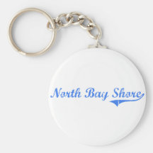 North Bay Shore Michigan Classic Design Keychains