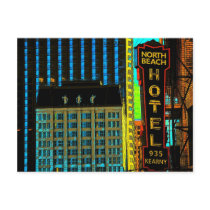 North Beach Hotel Muses Post Card
