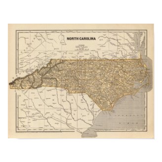 North Carolina Atlas Map Print