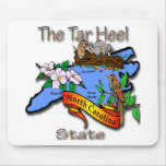 North Carolina Blue The Tar Heel State BirdFlower Mousepads