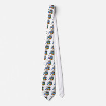 North Carolina Blue The Tar Heel State BirdFlower Custom Ties