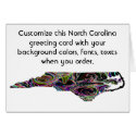 North Carolina Customize card how you like