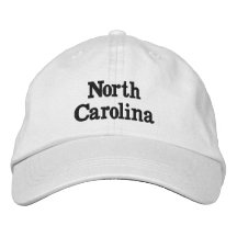 North Carolina Embroidered Baseball Cap