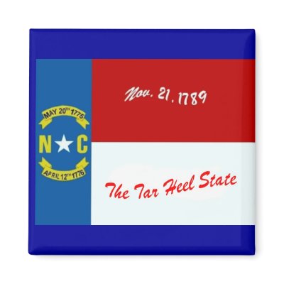 North Carolina Flag Magnet by deesbasenjis