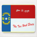 North Carolina Flag Mousepad by deesbasenjis North Carolina Flag Mousepad