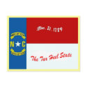 North Carolina Flag Postcard by deesbasenjis North Carolina Flag Postcard