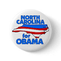 North Carolina for Obama Button