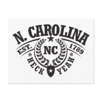 North Carolina, Heck Yeah, Est. 1789 postcards by visualnewbie North Carolina, Heck Yeah, Est. 1789 postcards