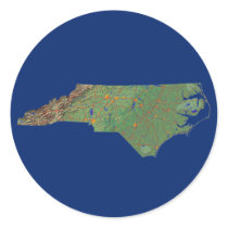 North Carolina Map Sticker
