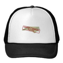 North Carolina Native Stamped on Map Trucker Hats
