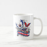 North Carolina Patriotism Butterfly Coffee Mug
