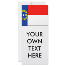 NORTH CAROLINA PERSONALIZED RACK CARD