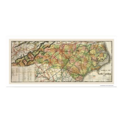 north carolina railroad map