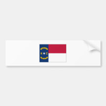 North Carolina State Flag Bumper Stickers