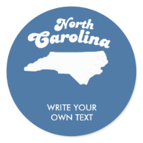 NORTH CAROLINA STATE MOTTO T-SHIRT T-shirt Round Sticker