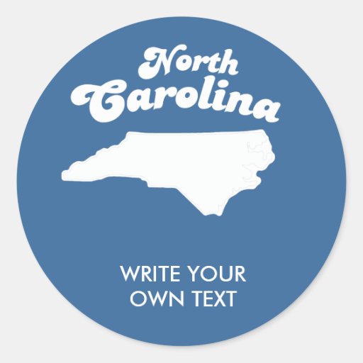 NORTH CAROLINA STATE MOTTO TSHIRT Tshirt Round Sticker