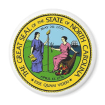 North Carolina State Seal Refrigerator Magnet