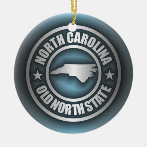 "North Carolina Steel 2" Christmas Tree Ornament