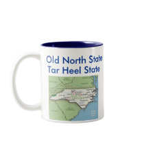 North Carolina Symbols & Map mugs by archemedes North Carolina Symbols & Map mugs