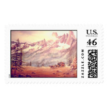 NORTH CASCADES STAGECOACH by SHARON SHARPE postage