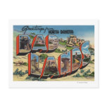 North Dakota - Badlands - Large Letter Scenes Post Cards