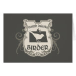 North Dakota Birder Shield Note Card