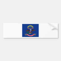 North Dakota FLAG International Bumper Sticker