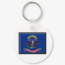 North Dakota Flag keychains by jacinto888 North Dakota Flag keychains