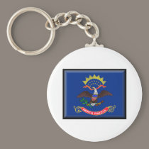 North Dakota Flag keychains