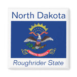 North Dakota Flag Magnet