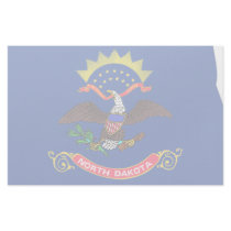 North Dakota Flag Map Custom Stationery