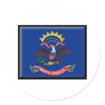North Dakota Flag stickers