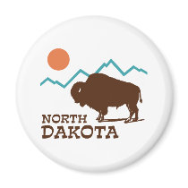North Dakota Refrigerator Magnet
