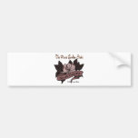 North Dakota Peace Garden State Prarie Rose Bumper Stickers
