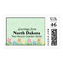 North Dakota postage by dndartstudio North Dakota postage