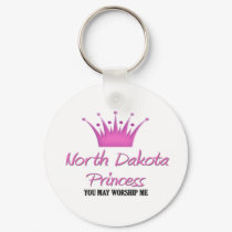 North Dakota Princess keychains by flagshirt North Dakota Princess keychains