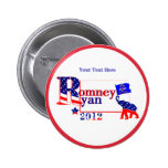 North Dakota Romney and Ryan 2012 Button Customize