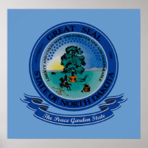 North Dakota Seal Posters