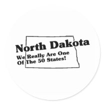 North Dakota State Slogan stickers