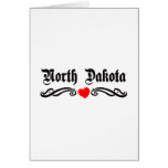 North Dakota Tattoo Card
