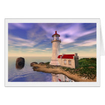 North Head Lighthouse - Glory Morning cards