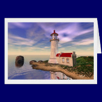 North Head Lighthouse - Glory Morning cards