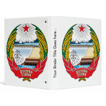 North Korea Coat of Arms detail 3 Ring Binders