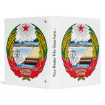 North Korea Coat of Arms detail binders