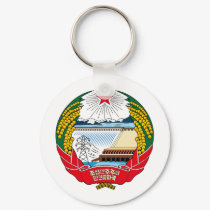 North Korea coat of arms keychains