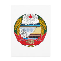 North Korea Coat of Arms postcards by FlagTshirts North Korea Coat of Arms postcards