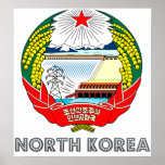 North Korea Coat of Arms posters