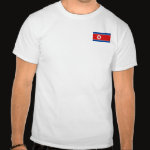 North Korea Flag Map Basic T-Shirt