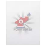North Korea Flag Map 2.0 Letterhead Design